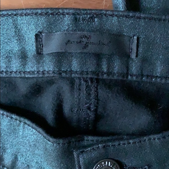 7 For All Mankind Green The Skinny Jean Size 28 - Picture 3 of 7